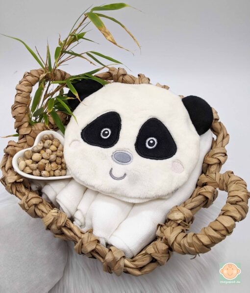 Kirschkernkissen Panda