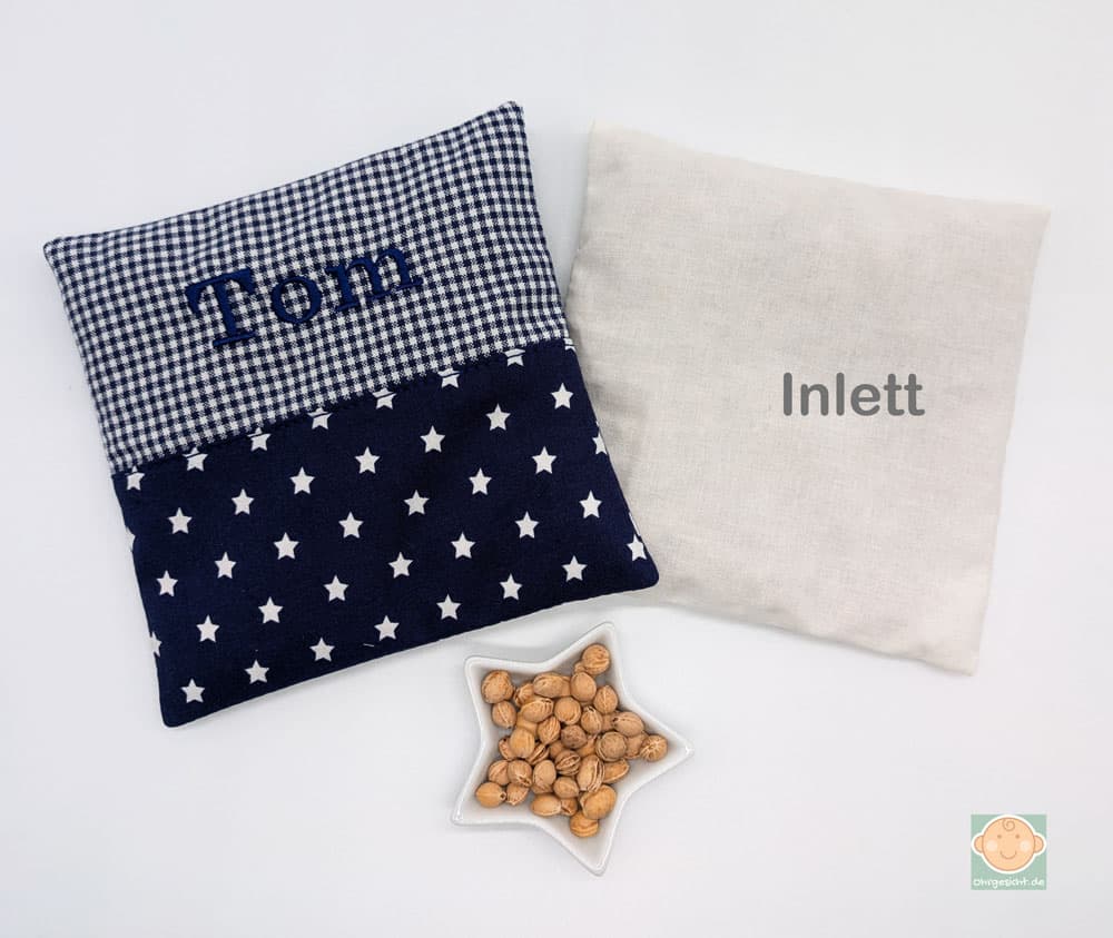 Kirschkernkissen mit Inlett